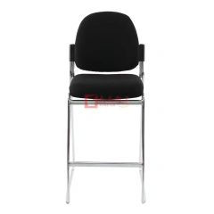 Stackable High Bar Chair With Fabric Cushion Sled Metal Frame Kitchen Dining Chair With Footrest For Counter And Restaurant Bar,Stackable High Bar Chair With Fabric Cushion Sled Metal Frame Kitchen Dining Chair With Footrest For Counter And Restaurant Bar,DAILY UP FURNITURE-The professional supplier of School Furniture, Office Furniture, Home Furnirure