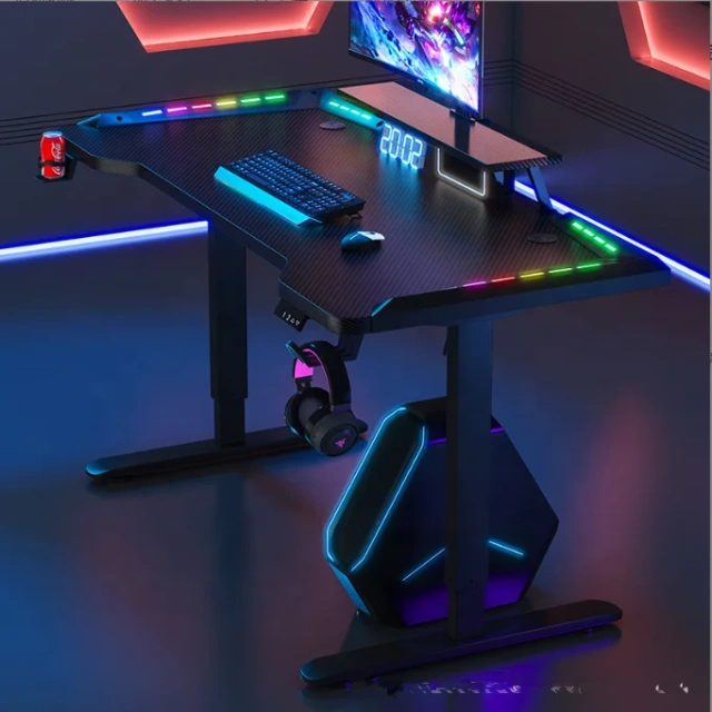 Adjustable RGB PC Gaming Desk Led Light Bedroom Ergonomic Gaming Table And Chair Set Home Office Industrial Gaming Desk RGB,Adjustable RGB PC Gaming Desk Led Light Bedroom Ergonomic Gaming Table And Chair Set Home Office Industrial Gaming Desk RGB,DAILY UP FURNITURE-The professional supplier of School Furniture, Office Furniture, Home Furnirure