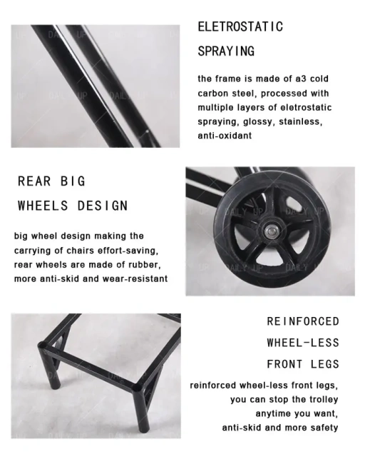 Hotel Event Wedding banquet Storage dolly hand trolley for stacking folding chair banquet chair and church chairs,Hotel Event Wedding banquet Storage dolly hand trolley for stacking folding chair banquet chair and church chairs,DAILY UP FURNITURE-The professional supplier of School Furniture, Office Furniture, Home Furnirure