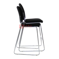 Stackable High Bar Chair With Fabric Cushion Sled Metal Frame Kitchen Dining Chair With Footrest For Counter And Restaurant Bar,Stackable High Bar Chair With Fabric Cushion Sled Metal Frame Kitchen Dining Chair With Footrest For Counter And Restaurant Bar,DAILY UP FURNITURE-The professional supplier of School Furniture, Office Furniture, Home Furnirure