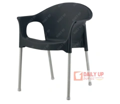 Concise Plastic Living Room Chair With Armrest Steel Frame Kitchen Dining Chair Outdoor Garden Chair With Large Seat,Concise Plastic Living Room Chair With Armrest Steel Frame Kitchen Dining Chair Outdoor Garden Chair With Large Seat,DAILY UP FURNITURE-The professional supplier of School Furniture, Office Furniture, Home Furnirure