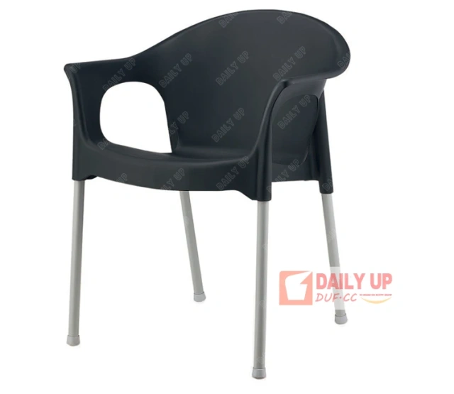 Concise Plastic Living Room Chair With Armrest Steel Frame Kitchen Dining Chair Outdoor Garden Chair With Large Seat,Concise Plastic Living Room Chair With Armrest Steel Frame Kitchen Dining Chair Outdoor Garden Chair With Large Seat,DAILY UP FURNITURE-The professional supplier of School Furniture, Office Furniture, Home Furnirure