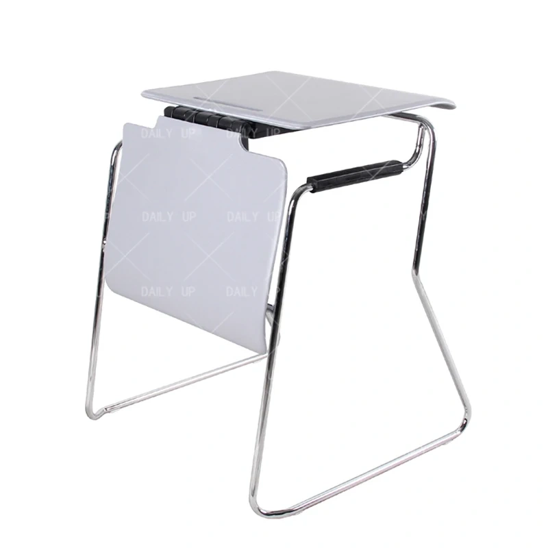 Stacking Convertible Desk And Chair Sled Metal Frame Plastic Office Chair For Training And Meeting Conference Multiple Use,Stacking Convertible Desk And Chair Sled Metal Frame Plastic Office Chair For Training And Meeting Conference Multiple Use,DAILY UP FURNITURE-The professional supplier of School Furniture, Office Furniture, Home Furnirure