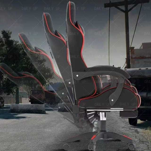 Swivel Adjustable Leather Gaming Chair With Headrest Faux Leather Silla Gaming Office Computer Racing Chair For E-Sport Gamers,Swivel Adjustable Leather Gaming Chair With Headrest Faux Leather Silla Gaming Office Computer Racing Chair For E-Sport Gamers,DAILY UP FURNITURE-The professional supplier of School Furniture, Office Furniture, Home Furnirure