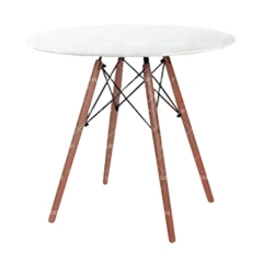 80*80CM Modern Style Coffee Table With Large Desktop Wooden Legs Round Dining Table For Household Kitchen Restaurant,80*80CM Modern Style Coffee Table With Large Desktop Wooden Legs Round Dining Table For Household Kitchen Restaurant,DAILY UP FURNITURE-The professional supplier of School Furniture, Office Furniture, Home Furnirure