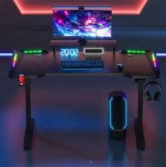 Adjustable RGB PC Gaming Desk Led Light Bedroom Ergonomic Gaming Table And Chair Set Home Office Industrial Gaming Desk RGB,Adjustable RGB PC Gaming Desk Led Light Bedroom Ergonomic Gaming Table And Chair Set Home Office Industrial Gaming Desk RGB,DAILY UP FURNITURE-The professional supplier of School Furniture, Office Furniture, Home Furnirure
