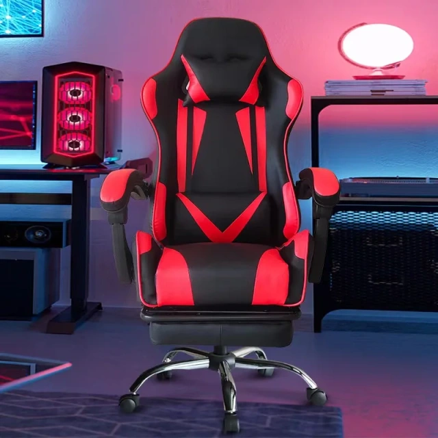 Swivel Adjustable Leather Gaming Chair With Headrest Faux Leather Silla Gaming Office Computer Racing Chair For E-Sport Gamers,Swivel Adjustable Leather Gaming Chair With Headrest Faux Leather Silla Gaming Office Computer Racing Chair For E-Sport Gamers,DAILY UP FURNITURE-The professional supplier of School Furniture, Office Furniture, Home Furnirure