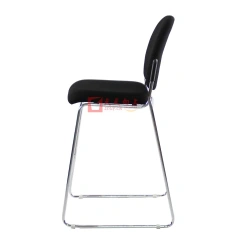 Stackable High Bar Chair With Fabric Cushion Sled Metal Frame Kitchen Dining Chair With Footrest For Counter And Restaurant Bar,Stackable High Bar Chair With Fabric Cushion Sled Metal Frame Kitchen Dining Chair With Footrest For Counter And Restaurant Bar,DAILY UP FURNITURE-The professional supplier of School Furniture, Office Furniture, Home Furnirure