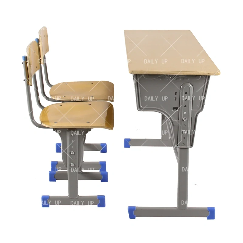 Two Seater School Table Bench for Student Double Student Desk and Bench Classroom Wooden Bench Set,Two Seater School Table Bench for Student Double Student Desk and Bench Classroom Wooden Bench Set,DAILY UP FURNITURE-The professional supplier of School Furniture, Office Furniture, Home Furnirure