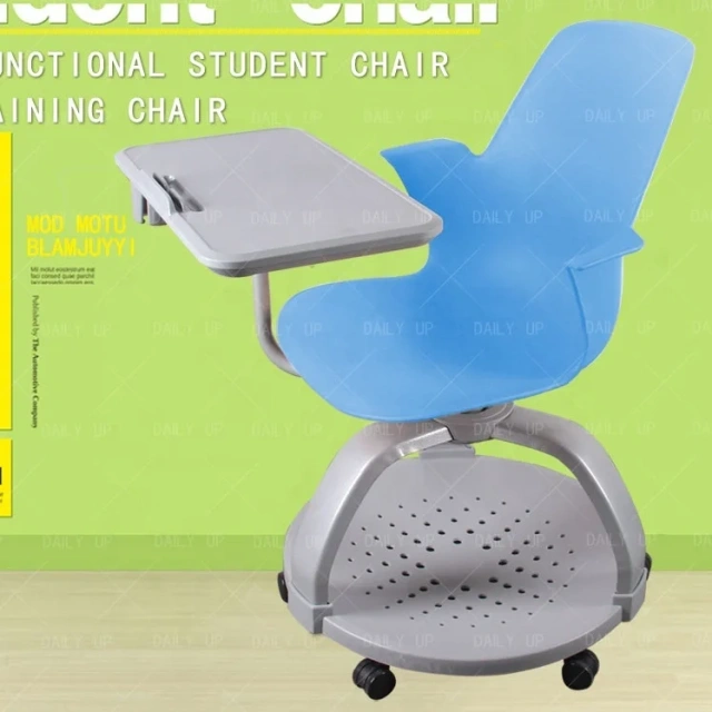 Multi-Functional Swivel Training Chair With Tablet Adjustable Student Chair With Large Book Holder For School Classroom,Multi-Functional Swivel Training Chair With Tablet Adjustable Student Chair With Large Book Holder For School Classroom,DAILY UP FURNITURE-The professional supplier of School Furniture, Office Furniture, Home Furnirure