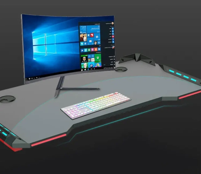 Gaming Table With Carbon Fiber Texture LED Professional Racing Gaming PC Computer Desk Gaming Table For E-sports,Gaming Table With Carbon Fiber Texture LED Professional Racing Gaming PC Computer Desk Gaming Table For E-sports,DAILY UP FURNITURE-The professional supplier of School Furniture, Office Furniture, Home Furnirure