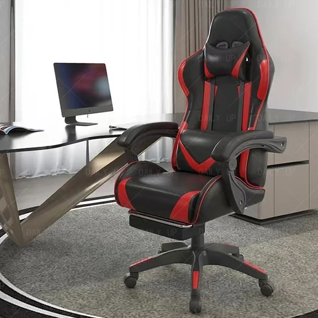 Swivel Adjustable Leather Gaming Chair With Headrest Faux Leather Silla Gaming Office Computer Racing Chair For E-Sport Gamers,Swivel Adjustable Leather Gaming Chair With Headrest Faux Leather Silla Gaming Office Computer Racing Chair For E-Sport Gamers,DAILY UP FURNITURE-The professional supplier of School Furniture, Office Furniture, Home Furnirure