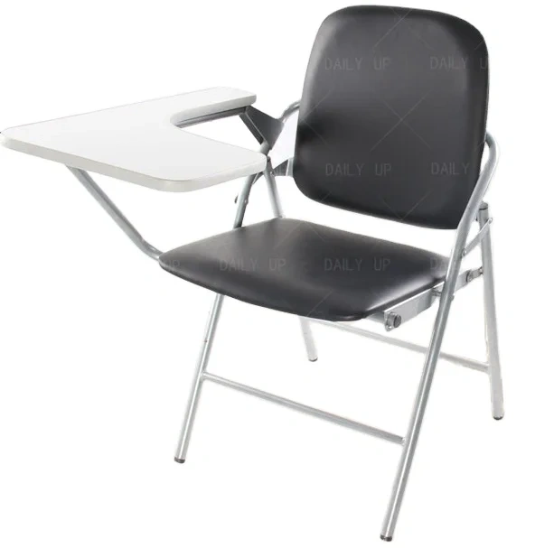 PU Leather padded Seat Folding Chair With Tablet And Book Holder Foldable Office Computer Chair For Meeting Reference Training,PU Leather padded Seat Folding Chair With Tablet And Book Holder Foldable Office Computer Chair For Meeting Reference Training,DAILY UP FURNITURE-The professional supplier of School Furniture, Office Furniture, Home Furnirure