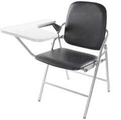 PU Leather padded Seat Folding Chair With Tablet And Book Holder Foldable Office Computer Chair For Meeting Reference Training,PU Leather padded Seat Folding Chair With Tablet And Book Holder Foldable Office Computer Chair For Meeting Reference Training,DAILY UP FURNITURE-The professional supplier of School Furniture, Office Furniture, Home Furnirure