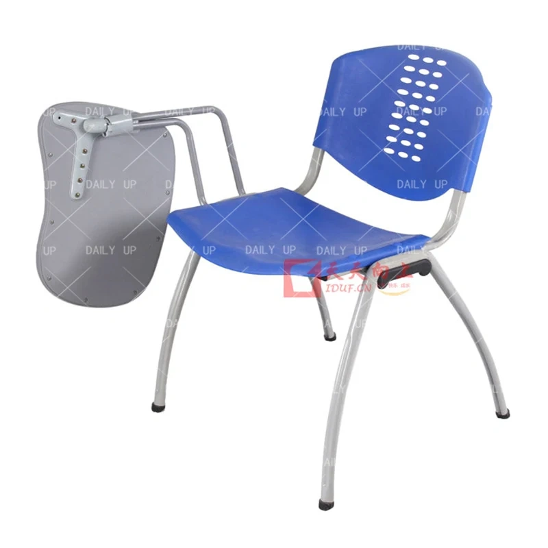 Metal Frame Plastic Student Chair Stacking Tablet Chairs Lecture Chair with Writing Arm,Metal Frame Plastic Student Chair Stacking Tablet Chairs Lecture Chair with Writing Arm,DAILY UP FURNITURE-The professional supplier of School Furniture, Office Furniture, Home Furnirure