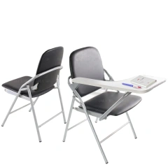 PU Leather padded Seat Folding Chair With Tablet And Book Holder Foldable Office Computer Chair For Meeting Reference Training,PU Leather padded Seat Folding Chair With Tablet And Book Holder Foldable Office Computer Chair For Meeting Reference Training,DAILY UP FURNITURE-The professional supplier of School Furniture, Office Furniture, Home Furnirure