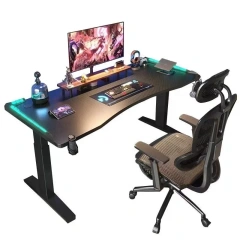 Adjustable RGB PC Gaming Desk Led Light Bedroom Ergonomic Gaming Table And Chair Set Home Office Industrial Gaming Desk RGB,Adjustable RGB PC Gaming Desk Led Light Bedroom Ergonomic Gaming Table And Chair Set Home Office Industrial Gaming Desk RGB,DAILY UP FURNITURE-The professional supplier of School Furniture, Office Furniture, Home Furnirure