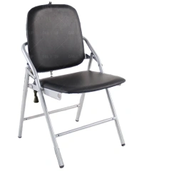 PU Leather padded Seat Folding Chair With Tablet And Book Holder Foldable Office Computer Chair For Meeting Reference Training,PU Leather padded Seat Folding Chair With Tablet And Book Holder Foldable Office Computer Chair For Meeting Reference Training,DAILY UP FURNITURE-The professional supplier of School Furniture, Office Furniture, Home Furnirure