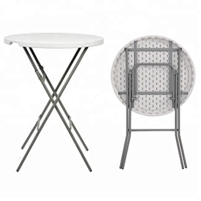 HDPE Plastic Small Round Table Height Adjustable Portable Outdoor Dining Table for Camping Folding Round Table,HDPE Plastic Small Round Table Height Adjustable Portable Outdoor Dining Table for Camping Folding Round Table,DAILY UP FURNITURE-The professional supplier of School Furniture, Office Furniture, Home Furnirure