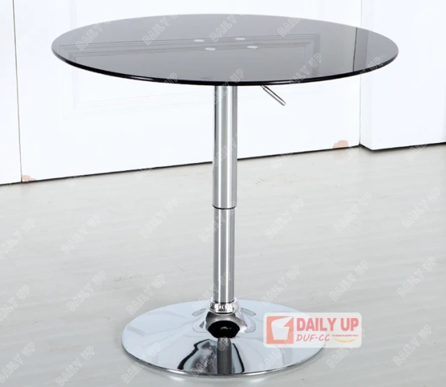 Promote 2016 Modern Design Glass Dining Table Height Adjustable Round Dining Table And Chair Electroplate Frame Base for Sale,Promote 2016 Modern Design Glass Dining Table Height Adjustable Round Dining Table And Chair Electroplate Frame Base for Sale,DAILY UP FURNITURE-The professional supplier of School Furniture, Office Furniture, Home Furnirure