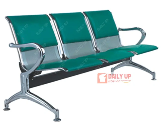 PU Padded Salon Waiting Chair Office Conference Chair Fixed Barber Shop Chair Stainless Steel Bench Seat,PU Padded Salon Waiting Chair Office Conference Chair Fixed Barber Shop Chair Stainless Steel Bench Seat,DAILY UP FURNITURE-The professional supplier of School Furniture, Office Furniture, Home Furnirure