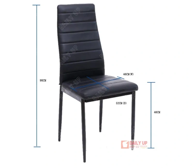 Bright Lobby Chair with Sponge Padded High End Modern Glass Dining Table Leather Chair PU Restaurant Chair Home Furniture,Bright Lobby Chair with Sponge Padded High End Modern Glass Dining Table Leather Chair PU Restaurant Chair Home Furniture,DAILY UP FURNITURE-The professional supplier of School Furniture, Office Furniture, Home Furnirure