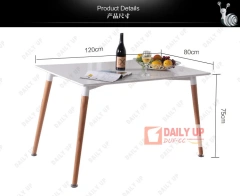 Rectangular Coffee Table With Wooden Legs dining table set luxury dining table,Rectangular Coffee Table With Wooden Legs dining table set luxury dining table,DAILY UP FURNITURE-The professional supplier of School Furniture, Office Furniture, Home Furnirure