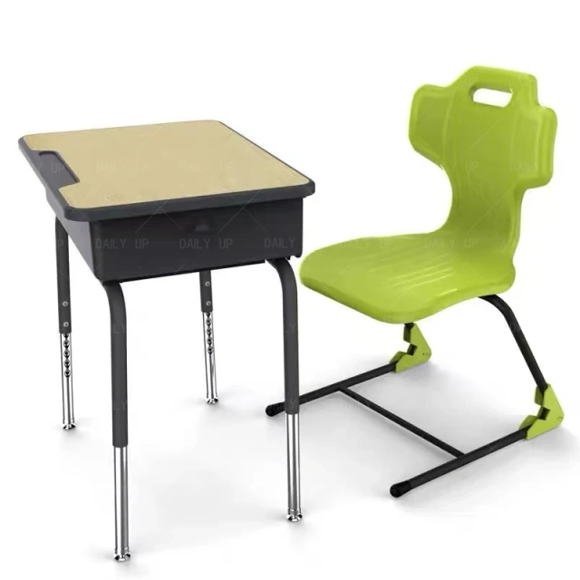 Standard classroom desk and chair  Study Single adjustable Classroom Desk and Chair,Standard classroom desk and chair  Study Single adjustable Classroom Desk and Chair,DAILY UP FURNITURE-The professional supplier of School Furniture, Office Furniture, Home Furnirure