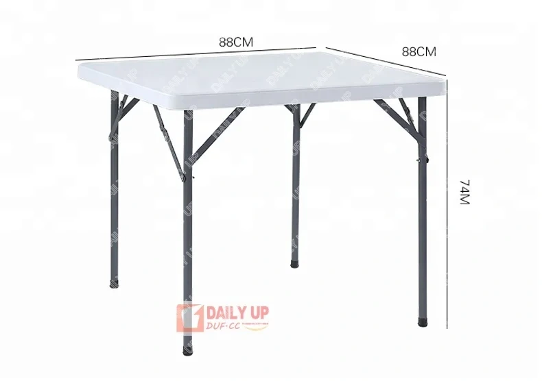 86*86CM Banquet Folding Picnic Table And Chairs Offwhite Outdoor Folding Table Plastic Garden Table for Camping,86*86CM Banquet Folding Picnic Table And Chairs Offwhite Outdoor Folding Table Plastic Garden Table for Camping,DAILY UP FURNITURE-The professional supplier of School Furniture, Office Furniture, Home Furnirure