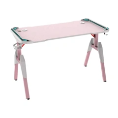 Pink PC Gaming Desk Gamer Racing Desk With Led Younger Design Electronic Competition Height Adjustable Gaming Table,Pink PC Gaming Desk Gamer Racing Desk With Led Younger Design Electronic Competition Height Adjustable Gaming Table,DAILY UP FURNITURE-The professional supplier of School Furniture, Office Furniture, Home Furnirure