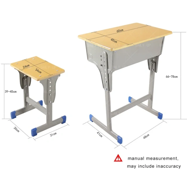 Adjustable Student Desk And Chair Set School Classroom Writing Table With Large Drawer Backless Chair For Reading Room Tutoring,Adjustable Student Desk And Chair Set School Classroom Writing Table With Large Drawer Backless Chair For Reading Room Tutoring,DAILY UP FURNITURE-The professional supplier of School Furniture, Office Furniture, Home Furnirure