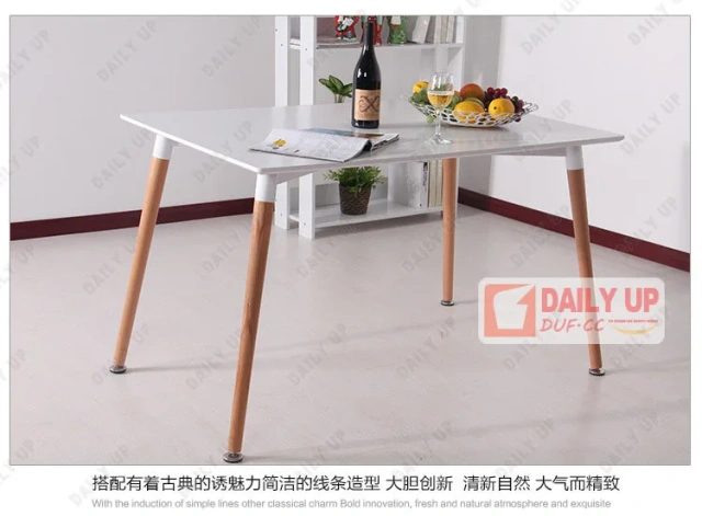 Rectangular Coffee Table With Wooden Legs dining table set luxury dining table,Rectangular Coffee Table With Wooden Legs dining table set luxury dining table,DAILY UP FURNITURE-The professional supplier of School Furniture, Office Furniture, Home Furnirure