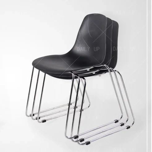 Stackable Household Chair With Sled Metal Frame Kitchen Dining Chair With Ergonomic Backrest For Living Room Bedroom Leisure,Stackable Household Chair With Sled Metal Frame Kitchen Dining Chair With Ergonomic Backrest For Living Room Bedroom Leisure,DAILY UP FURNITURE-The professional supplier of School Furniture, Office Furniture, Home Furnirure