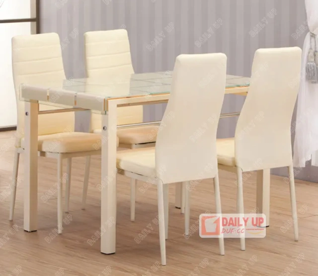 Bright Lobby Chair with Sponge Padded High End Modern Glass Dining Table Leather Chair PU Restaurant Chair Home Furniture,Bright Lobby Chair with Sponge Padded High End Modern Glass Dining Table Leather Chair PU Restaurant Chair Home Furniture,DAILY UP FURNITURE-The professional supplier of School Furniture, Office Furniture, Home Furnirure