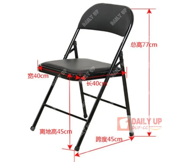 Black PU Padded Folding Chair Leisure Metal Foldable Chair Lobby Reception Chair with Cushion Home Office Furniture,Black PU Padded Folding Chair Leisure Metal Foldable Chair Lobby Reception Chair with Cushion Home Office Furniture,DAILY UP FURNITURE-The professional supplier of School Furniture, Office Furniture, Home Furnirure