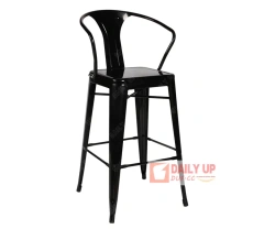 Iron Coffee Shop Chairs 75cm Metal Bar Stools China with Backrest High Chairs For Bars Using,Iron Coffee Shop Chairs 75cm Metal Bar Stools China with Backrest High Chairs For Bars Using,DAILY UP FURNITURE-The professional supplier of School Furniture, Office Furniture, Home Furnirure