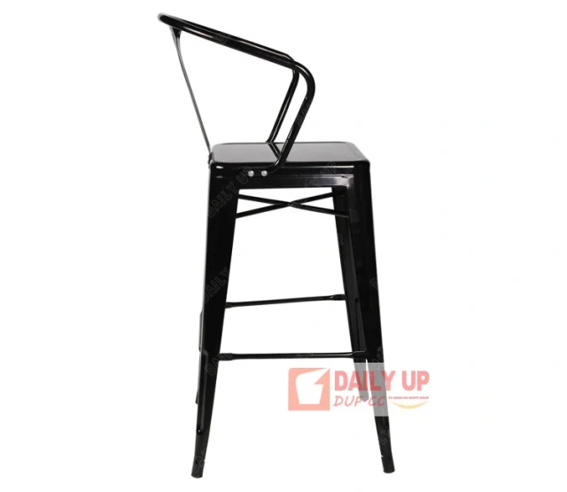 Iron Coffee Shop Chairs 75cm Metal Bar Stools China with Backrest High Chairs For Bars Using,Iron Coffee Shop Chairs 75cm Metal Bar Stools China with Backrest High Chairs For Bars Using,DAILY UP FURNITURE-The professional supplier of School Furniture, Office Furniture, Home Furnirure