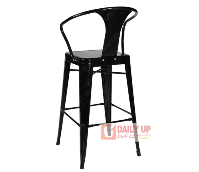 Iron Coffee Shop Chairs 75cm Metal Bar Stools China with Backrest High Chairs For Bars Using,Iron Coffee Shop Chairs 75cm Metal Bar Stools China with Backrest High Chairs For Bars Using,DAILY UP FURNITURE-The professional supplier of School Furniture, Office Furniture, Home Furnirure