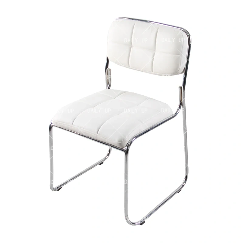 Chromed Stacking Chairs Office Reception Chair with Seat and Back PU Cushion Economic Waiting Chair Bedroom Furniture,Chromed Stacking Chairs Office Reception Chair with Seat and Back PU Cushion Economic Waiting Chair Bedroom Furniture,DAILY UP FURNITURE-The professional supplier of School Furniture, Office Furniture, Home Furnirure