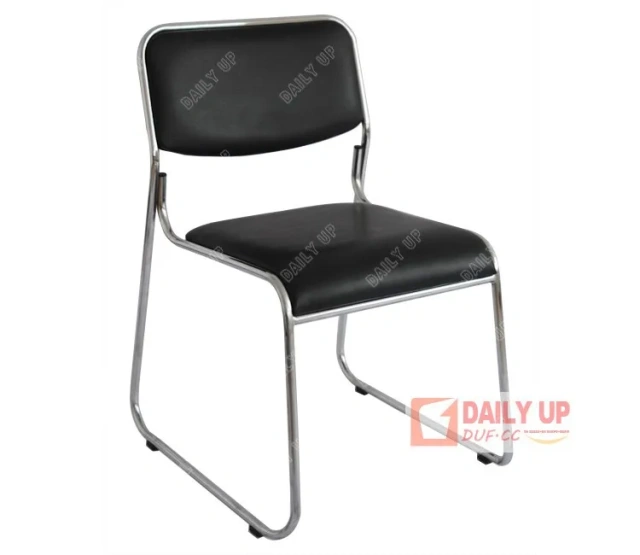 Chromed Stacking Chairs Office Reception Chair with Seat and Back PU Cushion Economic Waiting Chair Bedroom Furniture,Chromed Stacking Chairs Office Reception Chair with Seat and Back PU Cushion Economic Waiting Chair Bedroom Furniture,DAILY UP FURNITURE-The professional supplier of School Furniture, Office Furniture, Home Furnirure