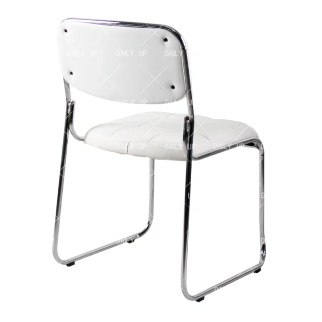 Chromed Stacking Chairs Office Reception Chair with Seat and Back PU Cushion Economic Waiting Chair Bedroom Furniture,Chromed Stacking Chairs Office Reception Chair with Seat and Back PU Cushion Economic Waiting Chair Bedroom Furniture,DAILY UP FURNITURE-The professional supplier of School Furniture, Office Furniture, Home Furnirure