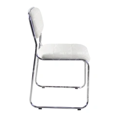 Chromed Stacking Chairs Office Reception Chair with Seat and Back PU Cushion Economic Waiting Chair Bedroom Furniture,Chromed Stacking Chairs Office Reception Chair with Seat and Back PU Cushion Economic Waiting Chair Bedroom Furniture,DAILY UP FURNITURE-The professional supplier of School Furniture, Office Furniture, Home Furnirure