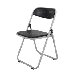 Used Metal Folding Chairs Office Reception Chair Comfortable PU Padded Seat and Back Cushion Chair,Used Metal Folding Chairs Office Reception Chair Comfortable PU Padded Seat and Back Cushion Chair,DAILY UP FURNITURE-The professional supplier of School Furniture, Office Furniture, Home Furnirure