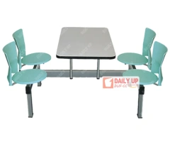 Supermarket Desk and Chair Dining Room Furniture Sets Table for Fast Food Restaurant 4 Seaters,Supermarket Desk and Chair Dining Room Furniture Sets Table for Fast Food Restaurant 4 Seaters,DAILY UP FURNITURE-The professional supplier of School Furniture, Office Furniture, Home Furnirure