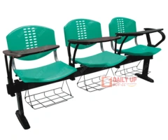 School 3 Seat Chair Sturdy Institutional Bench Chair Lecture Hall Writing Pad Link Chair with Book Rack,School 3 Seat Chair Sturdy Institutional Bench Chair Lecture Hall Writing Pad Link Chair with Book Rack,DAILY UP FURNITURE-The professional supplier of School Furniture, Office Furniture, Home Furnirure