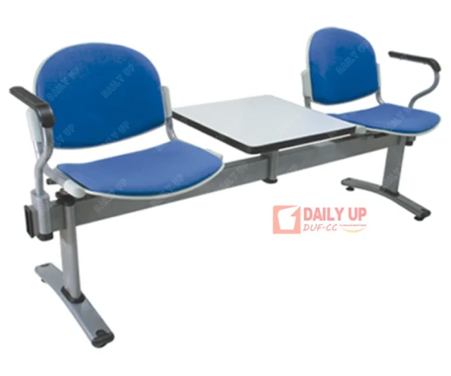 Public Seating Chair 2 Seater Link Chair with Flat Table Cushion Waiting Chairs with Tea Table,Public Seating Chair 2 Seater Link Chair with Flat Table Cushion Waiting Chairs with Tea Table,DAILY UP FURNITURE-The professional supplier of School Furniture, Office Furniture, Home Furnirure