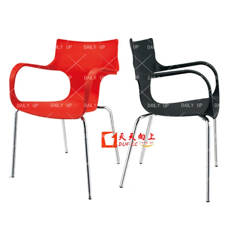 Hot Sale Stackable Molded Plastic Steel Leg PP Board with Armrest Dining Hall Restaurant Wedding Banquet Hall Chair,Hot Sale Stackable Molded Plastic Steel Leg PP Board with Armrest Dining Hall Restaurant Wedding Banquet Hall Chair,DAILY UP FURNITURE-The professional supplier of School Furniture, Office Furniture, Home Furnirure
