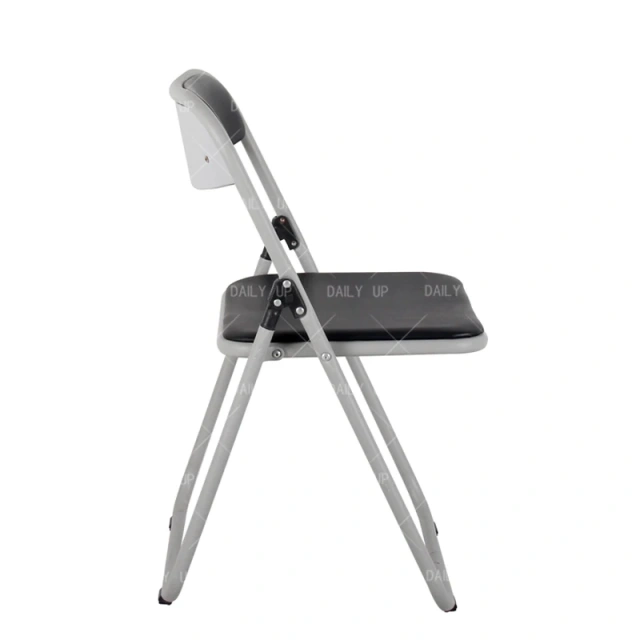 Used Metal Folding Chairs Office Reception Chair Comfortable PU Padded Seat and Back Cushion Chair,Used Metal Folding Chairs Office Reception Chair Comfortable PU Padded Seat and Back Cushion Chair,DAILY UP FURNITURE-The professional supplier of School Furniture, Office Furniture, Home Furnirure