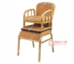 Public Baby Feeding Chair with Cushion Aluminium Restaurant Baby High Chair Padded Baby Dining Chair,Public Baby Feeding Chair with Cushion Aluminium Restaurant Baby High Chair Padded Baby Dining Chair,DAILY UP FURNITURE-The professional supplier of School Furniture, Office Furniture, Home Furnirure