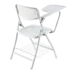Cheap Metal Folding Chairs Gray White Economic Plastic Chairs Portable Armless Chair with Hole,Cheap Metal Folding Chairs Gray White Economic Plastic Chairs Portable Armless Chair with Hole,DAILY UP FURNITURE-The professional supplier of School Furniture, Office Furniture, Home Furnirure